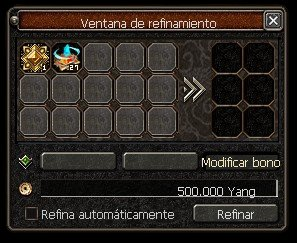 Ventana de modificar bono